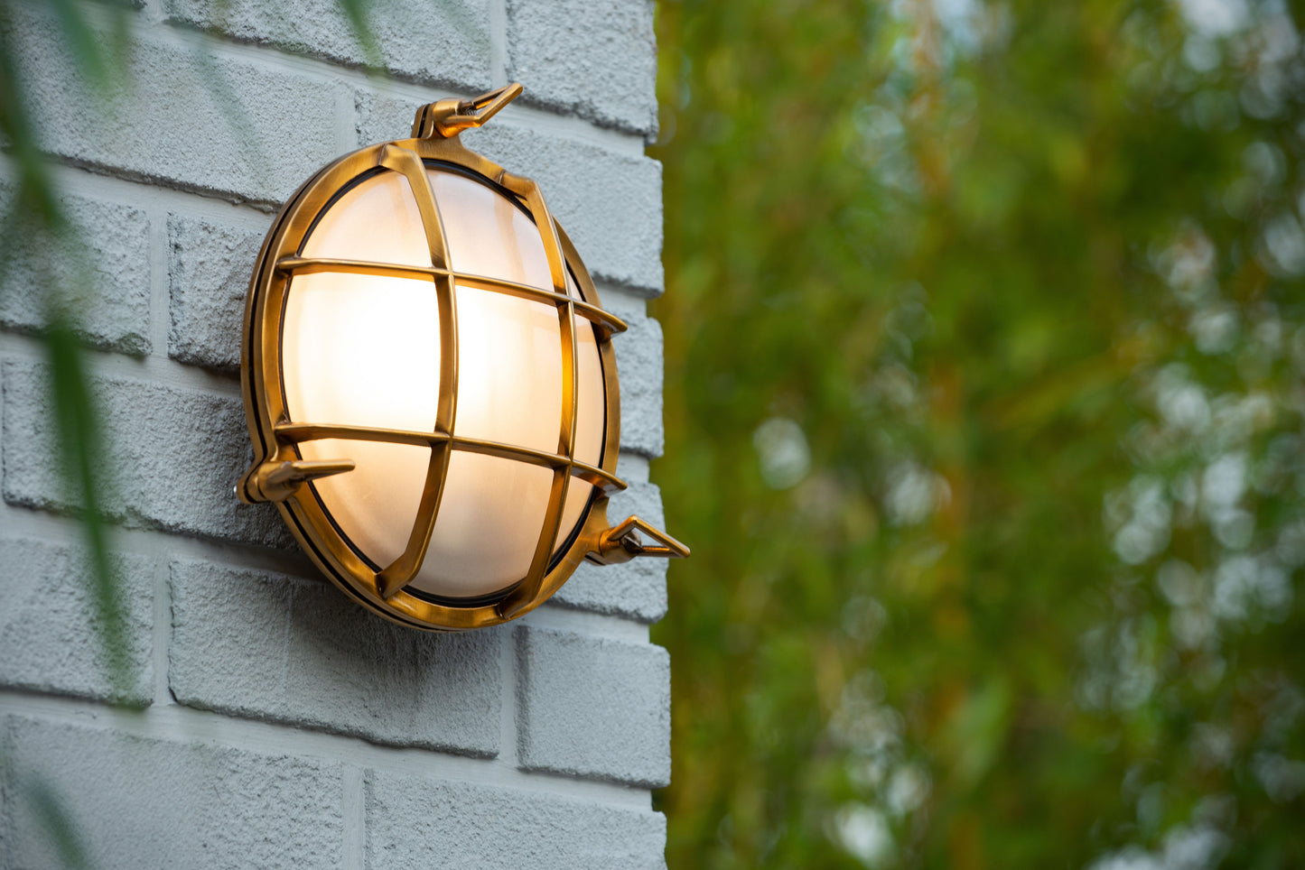 Lucide DUDLEY - Wall light Indoor/Outdoor - 1xE27 - IP65 - Matt Gold / Brass