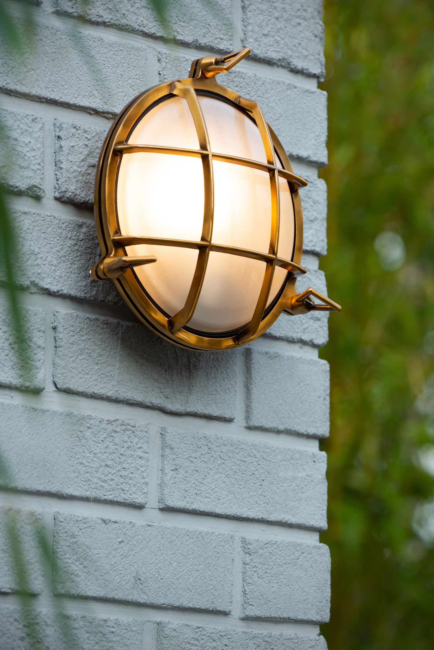 Lucide DUDLEY - Wall light Indoor/Outdoor - 1xE27 - IP65 - Matt Gold / Brass