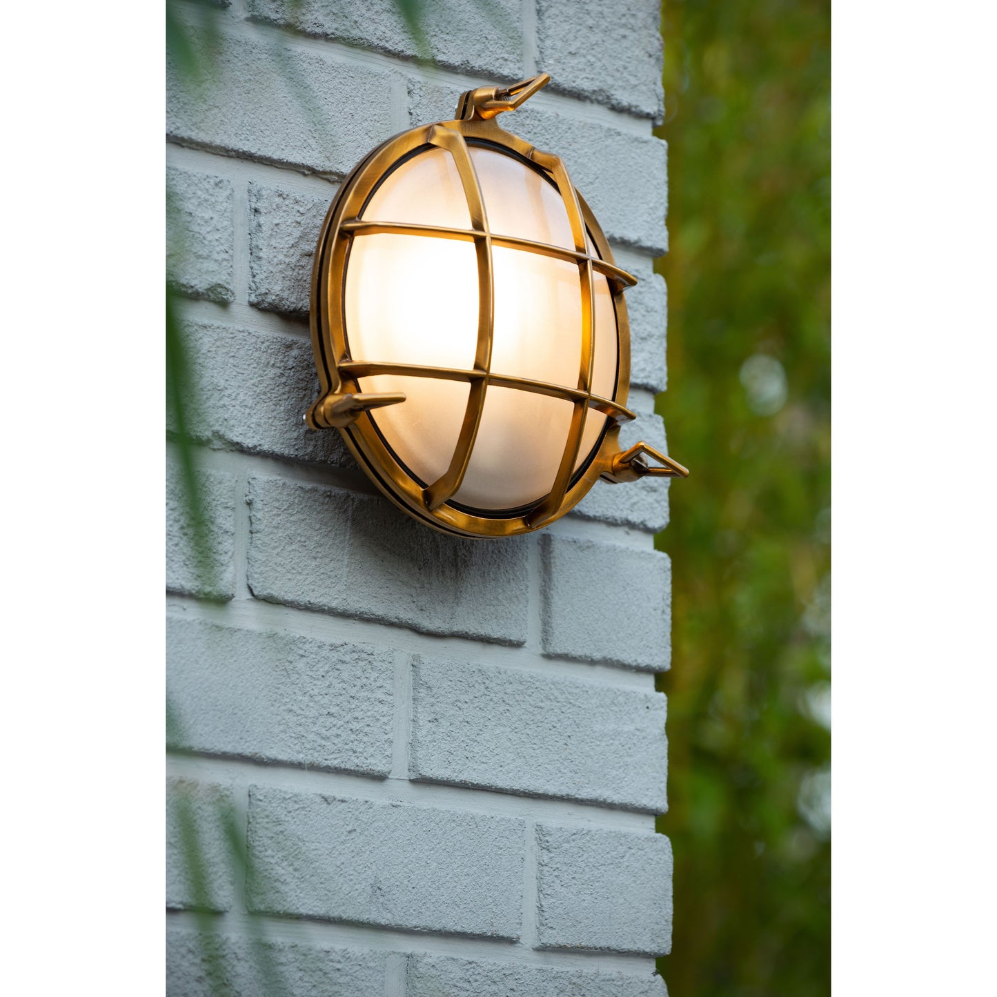 Lucide DUDLEY - Wall light Indoor/Outdoor - 1xE27 - IP65 - Matt Gold / Brass