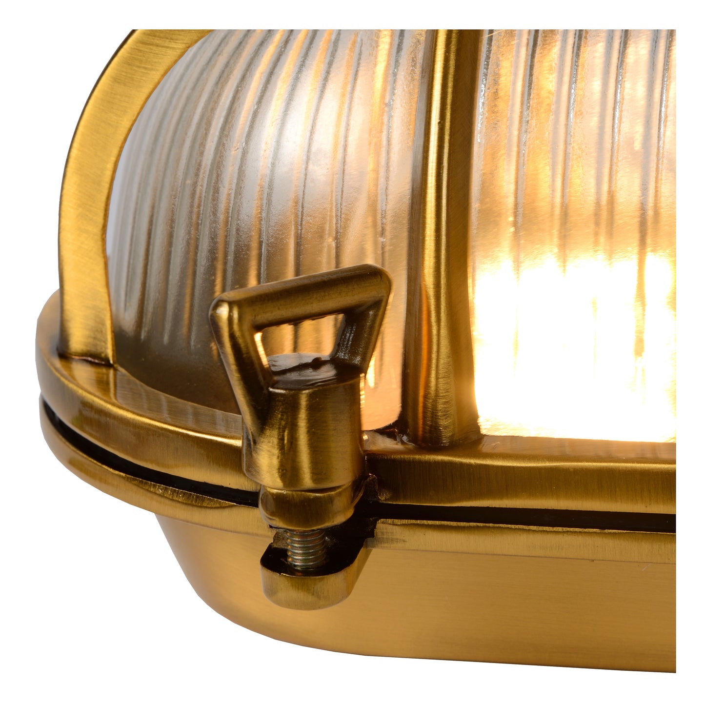 Lucide DUDLEY - Wall light Indoor/Outdoor - 1x E27 - IP65 - Matt Gold / Brass