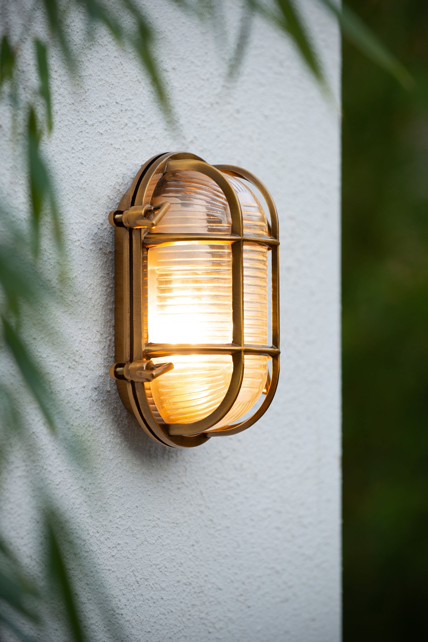 Lucide DUDLEY - Wall light Indoor/Outdoor - 1x E27 - IP65 - Matt Gold / Brass