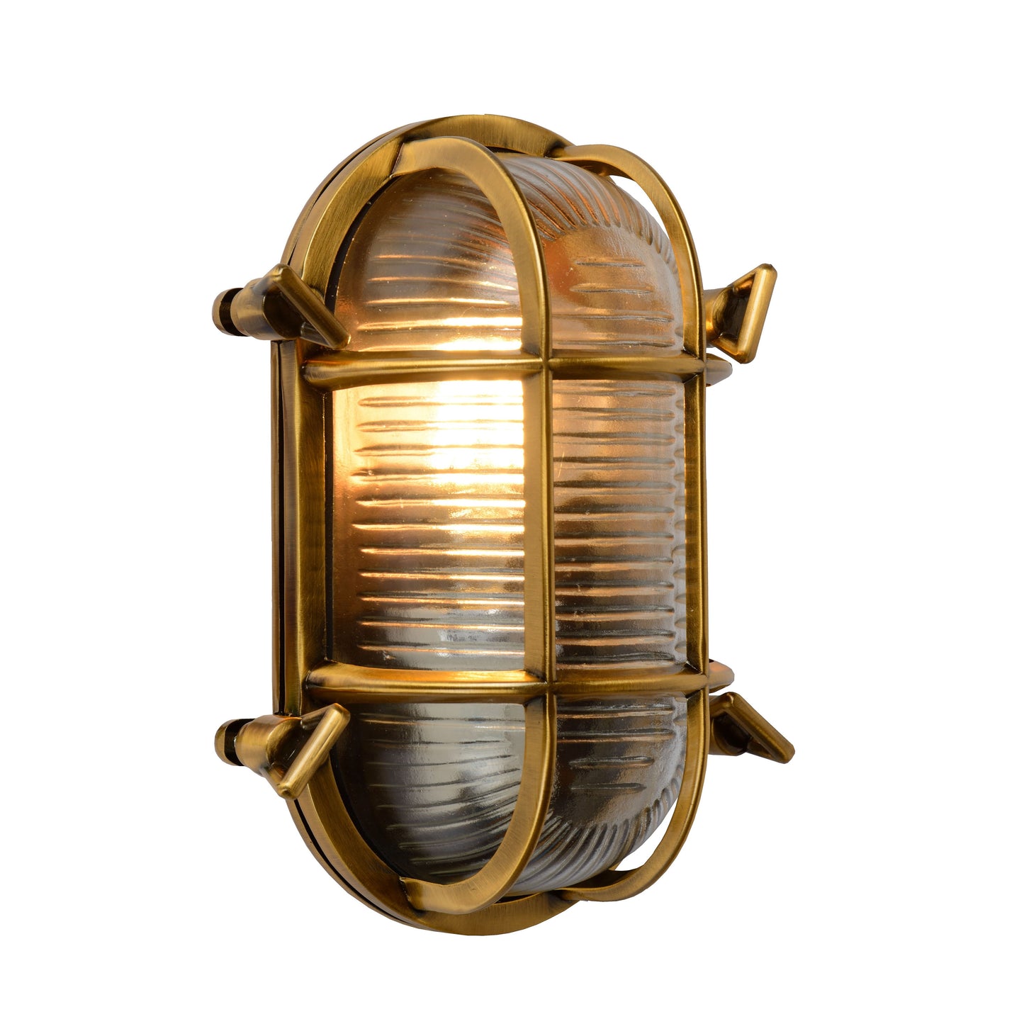 Lucide DUDLEY - Wall light Indoor/Outdoor - 1x E27 - IP65 - Matt Gold / Brass