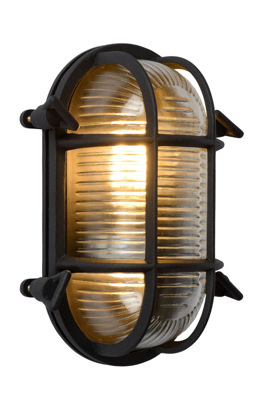 Lucide DUDLEY - Wall light Indoor/Outdoor - 1x E27 - IP65 - Black