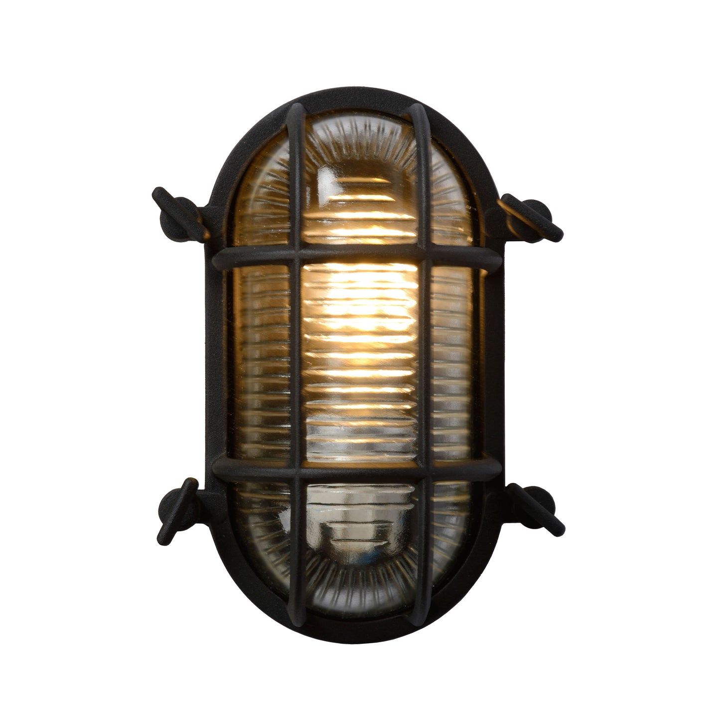 Lucide DUDLEY - Wall light Indoor/Outdoor - 1x E27 - IP65 - Black