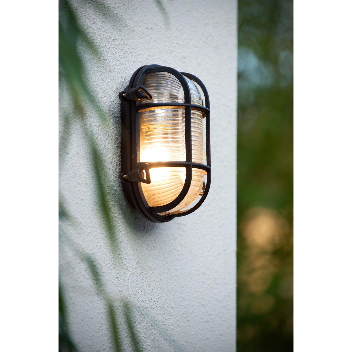 Lucide DUDLEY - Wall light Indoor/Outdoor - 1x E27 - IP65 - Black