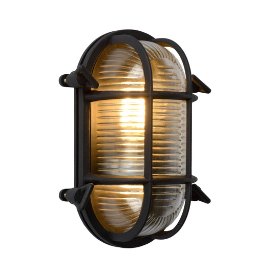 Lucide DUDLEY - Wall light Indoor/Outdoor - 1x E27 - IP65 - Black