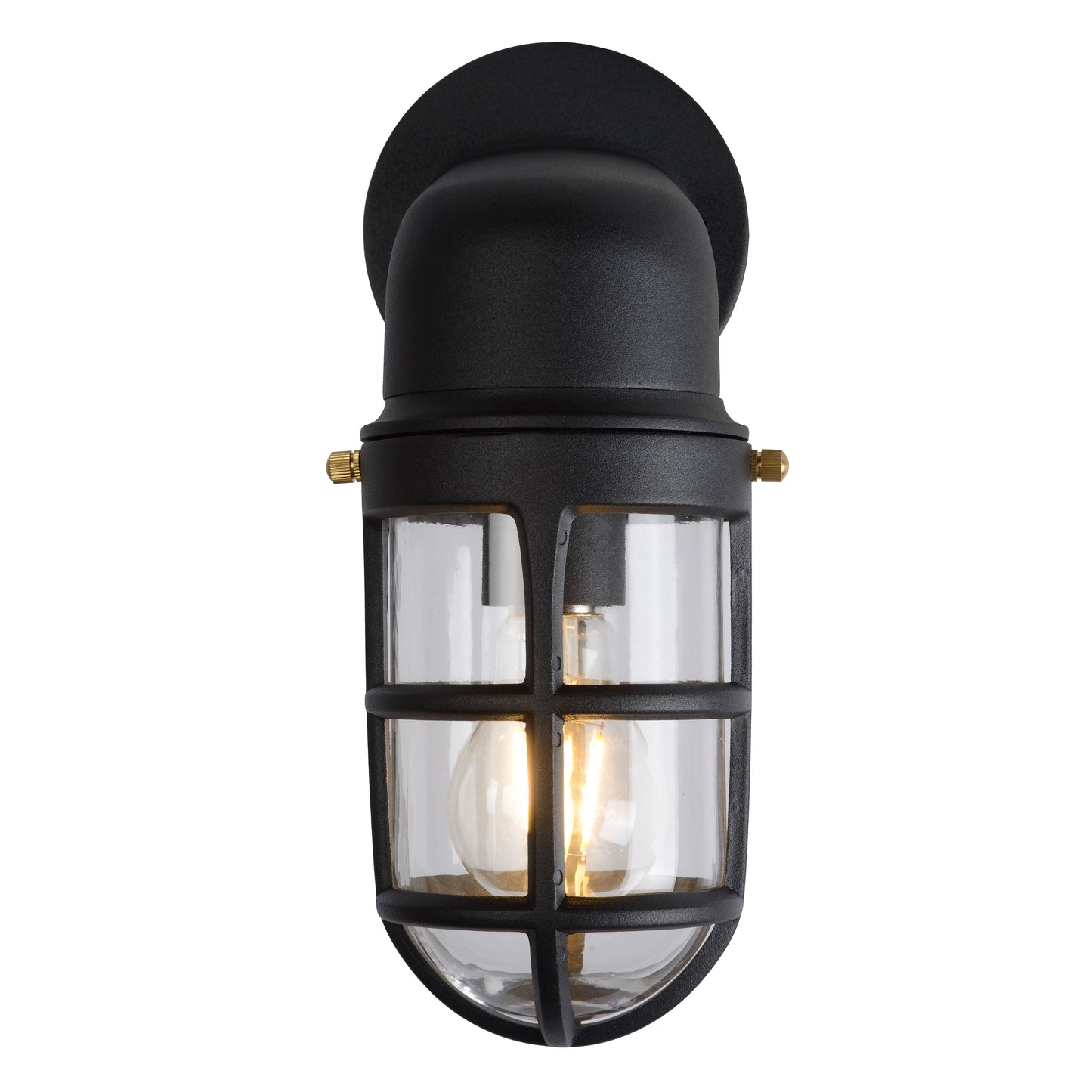 Lucide DUDLEY - Wall light Indoor/Outdoor - 1xE27 - IP44 - Black