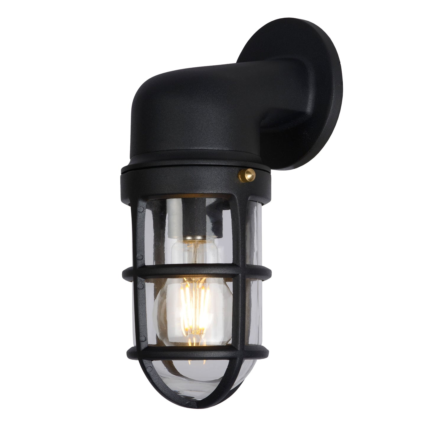 Lucide DUDLEY - Wall light Indoor/Outdoor - 1xE27 - IP44 - Black