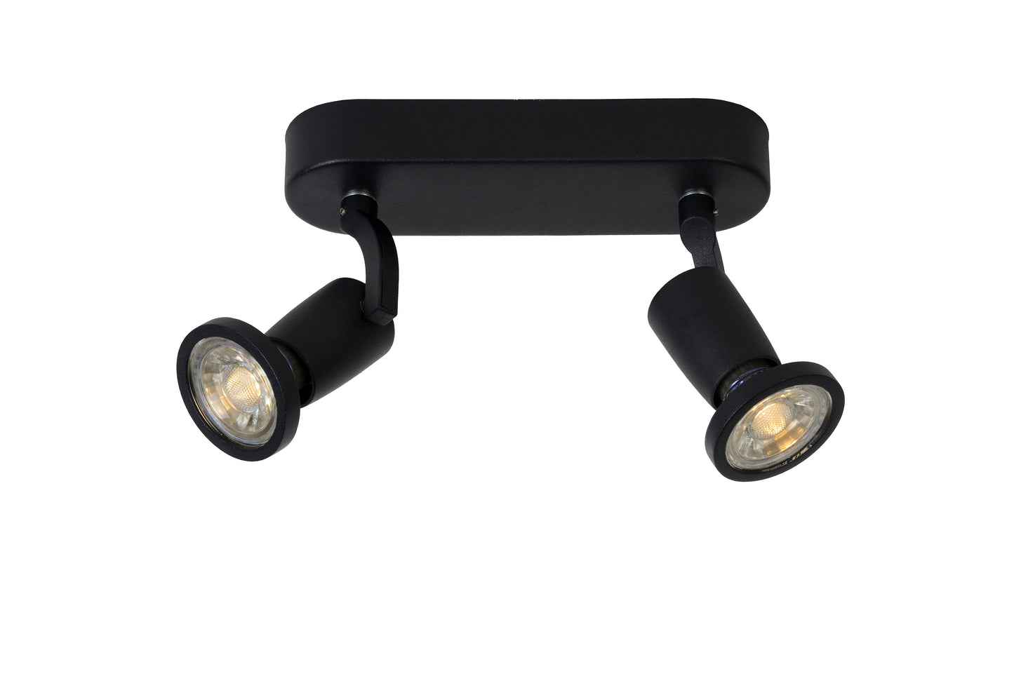 Lucide JASTER-LED - Ceiling spotlight - LED - GU10 - 2x5W 2700K - Black