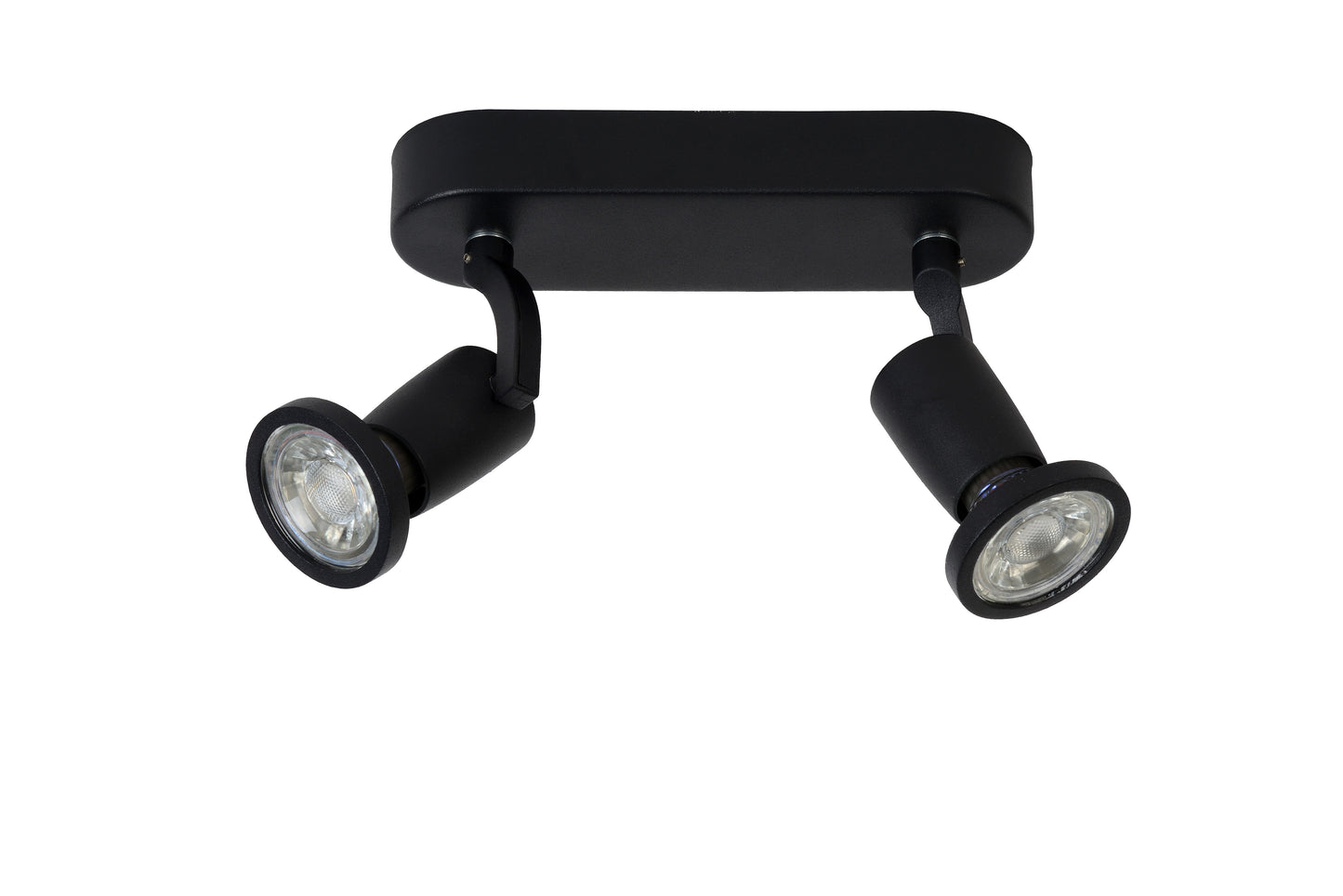 Lucide JASTER-LED - Ceiling spotlight - LED - GU10 - 2x5W 2700K - Black