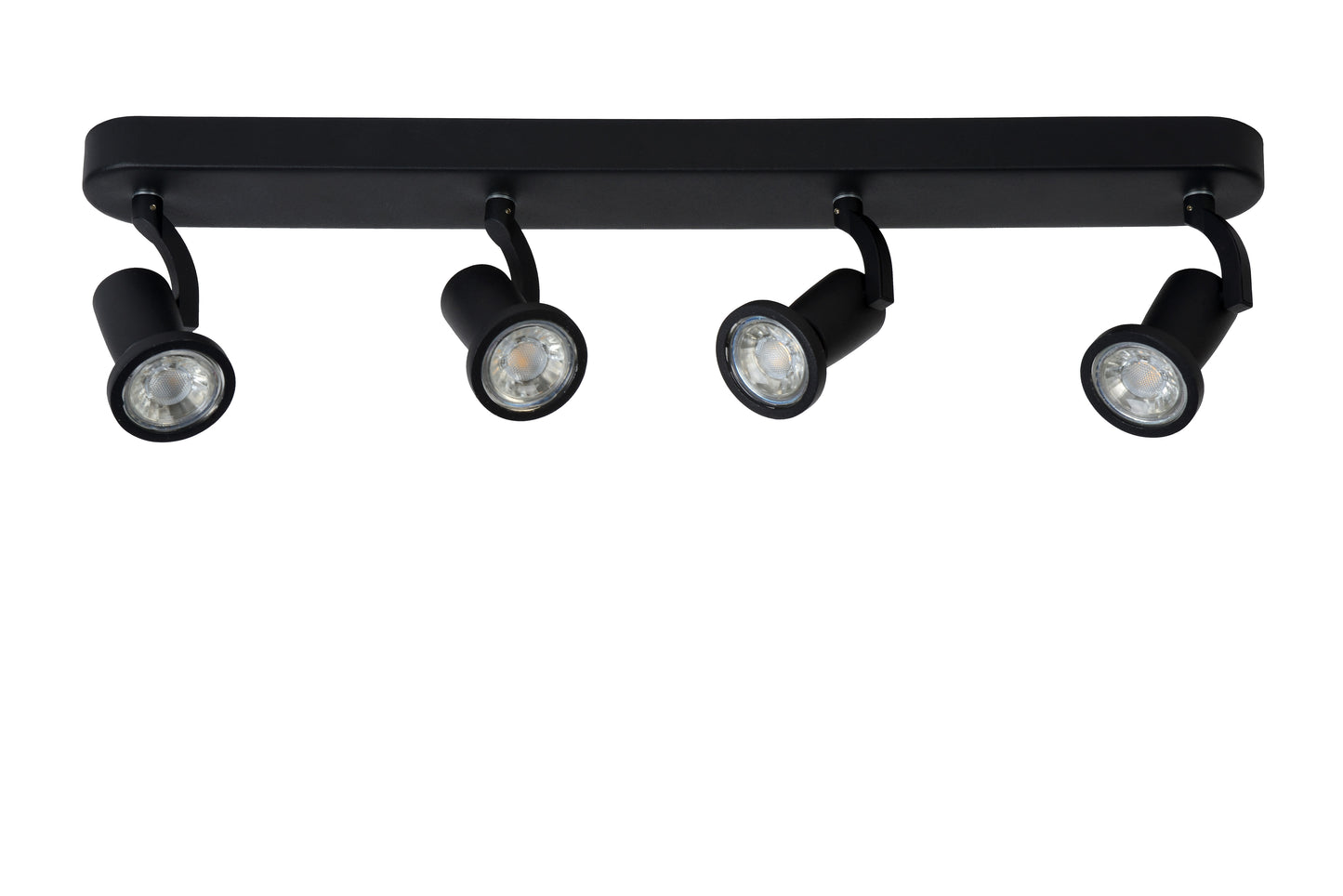 Lucide JASTER-LED - Ceiling spotlight - LED - GU10 - 4x5W 2700K - Black