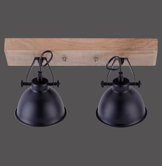 Samia - Wall And Ceiling Light - Black - By Just Light - (11982-18)