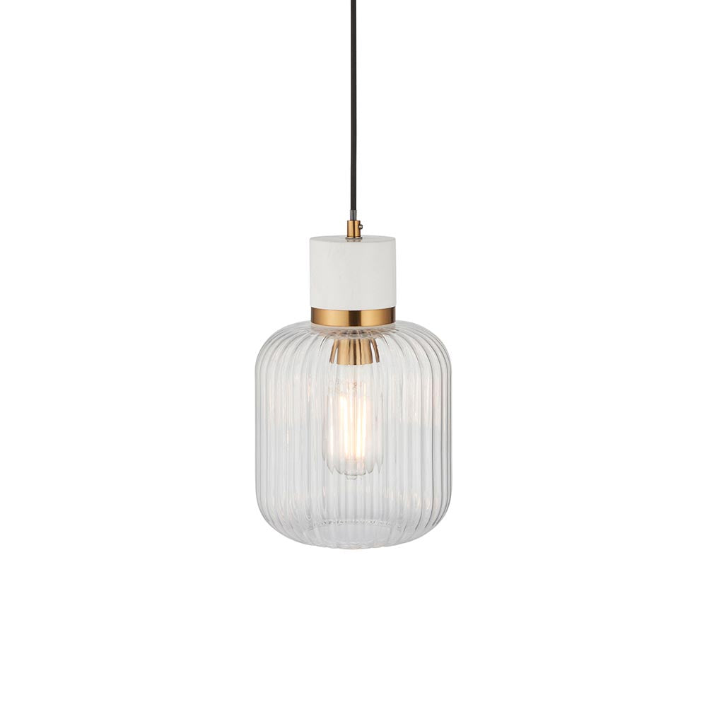 Travi Ribbed Pendant