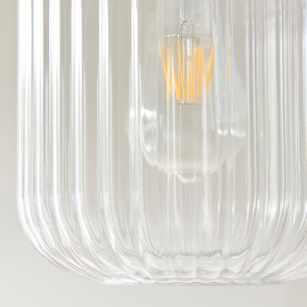 Travi Ribbed Pendant