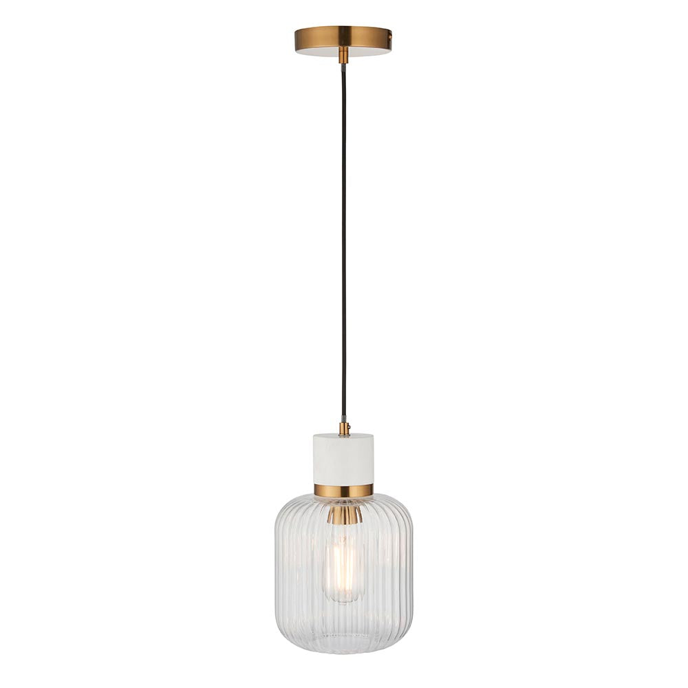 Travi Ribbed Pendant