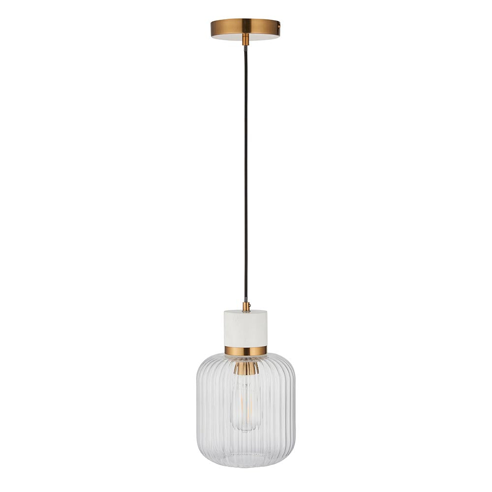 Travi Ribbed Pendant