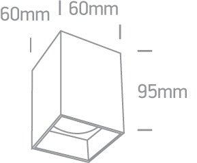 The GU10 Dark Light Aluminium