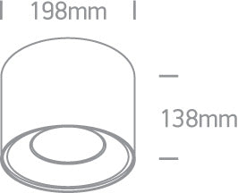 The COB LED Indoor Cylinders Aluminium