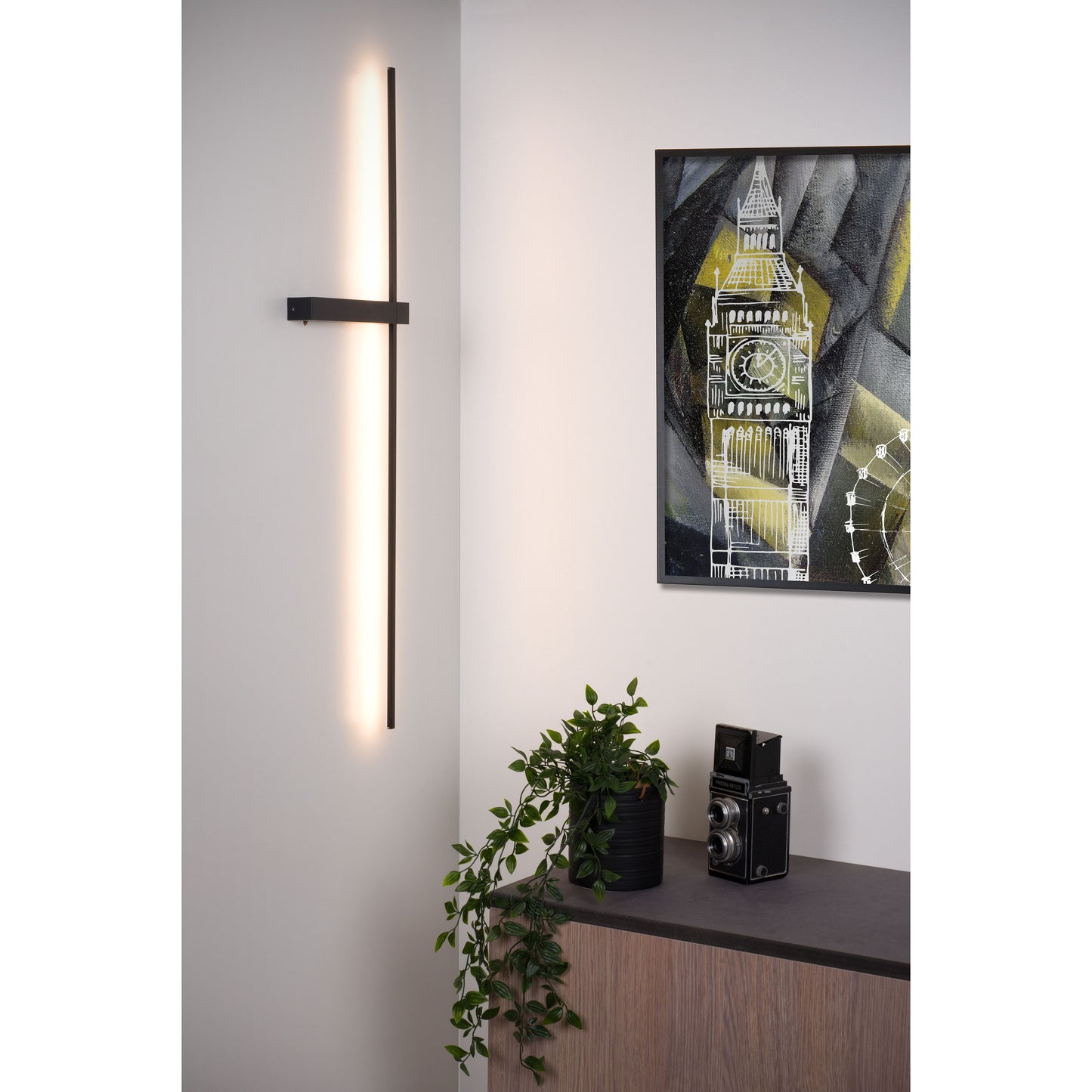 Lucide SEGIN - Wall light - LED - 1x10W 2700K - Black