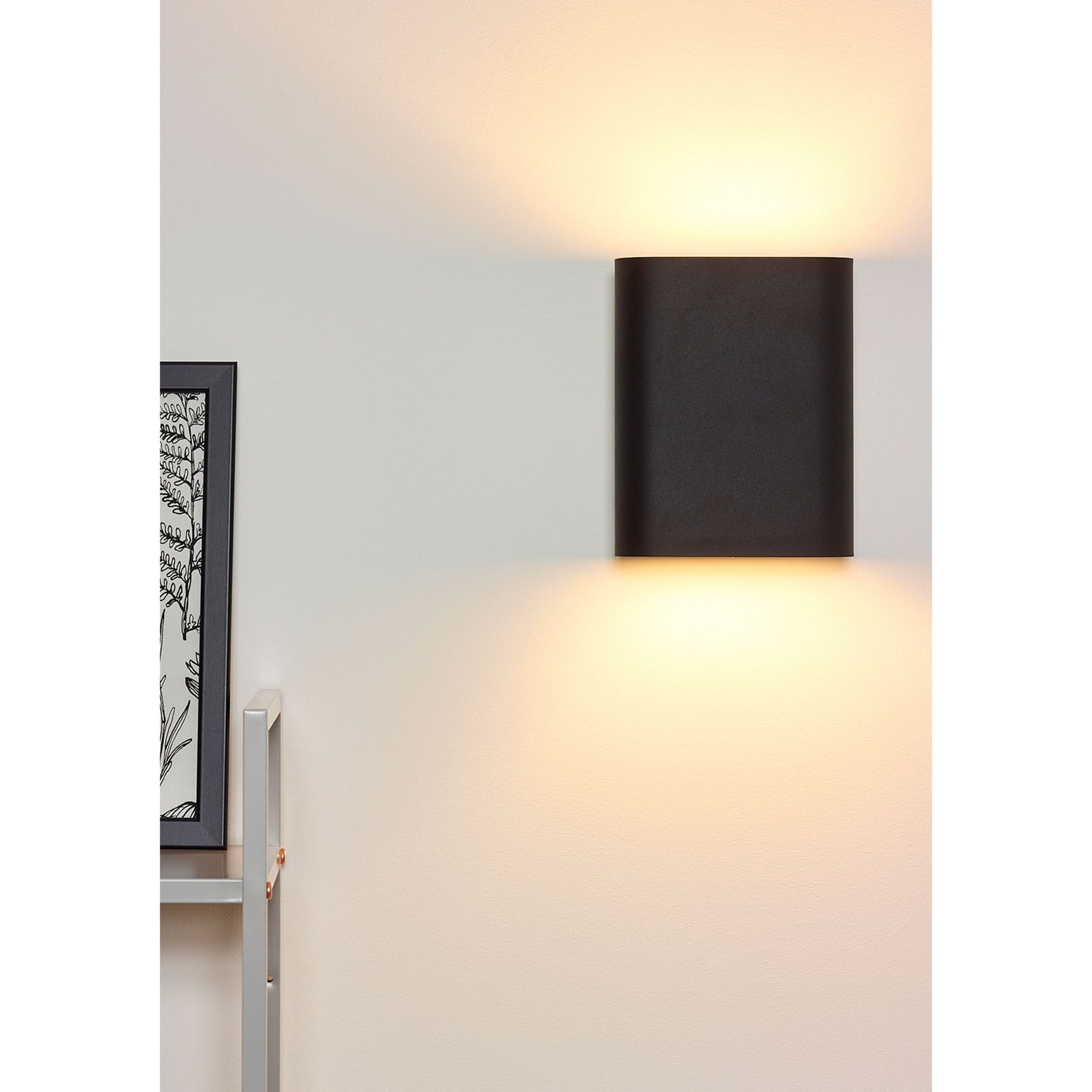 Lucide OVALIS - Wall light - 2xE14 - Black