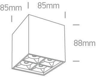 Mirror Square Boxes