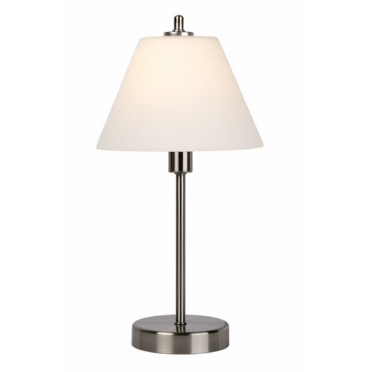 Lucide TOUCH - Table lamp - Ø 22 cm - 1xE14 - 3 StepDim - Satin Chrome