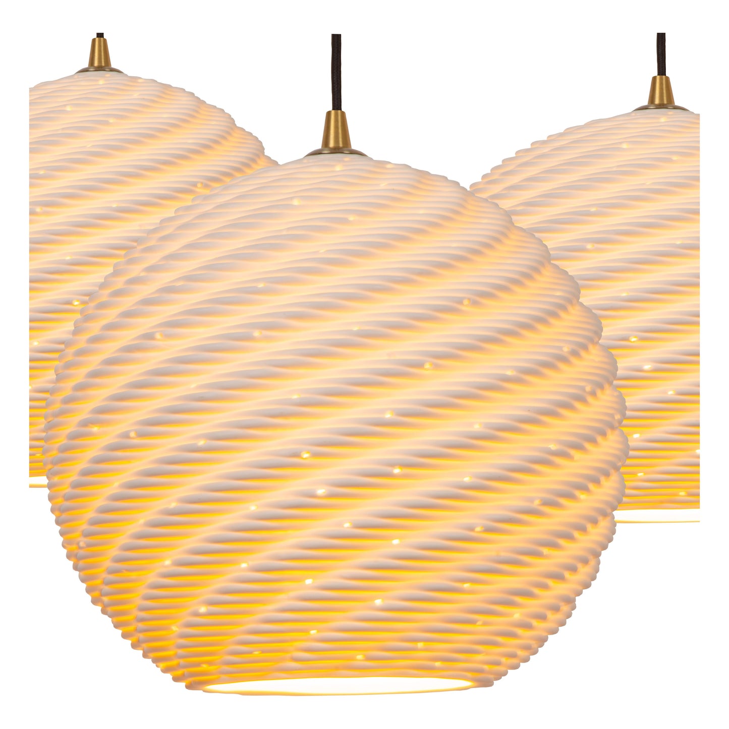 Lucide BINA - Pendant light - Ø 40 cm - 3xE27 - White