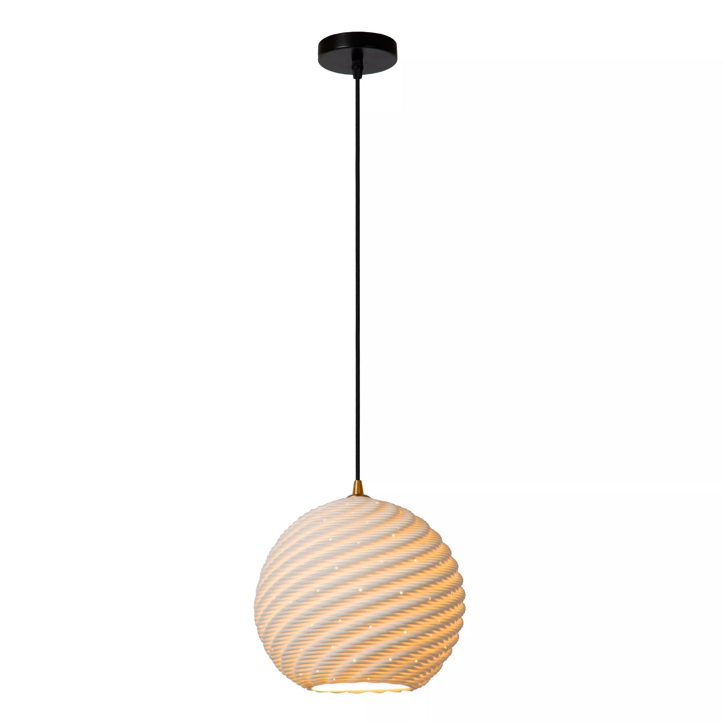 Lucide BINA - Pendant light - Ø 25 cm - 1xE27 - White