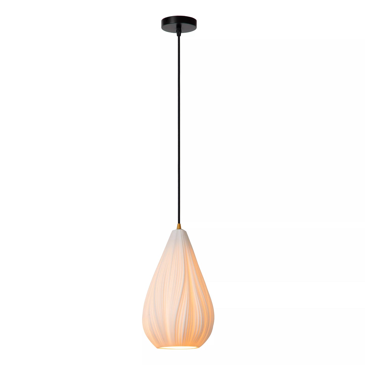 Lucide CINZIA - Pendant light - Ø 18,3 cm - 1xE27 - White