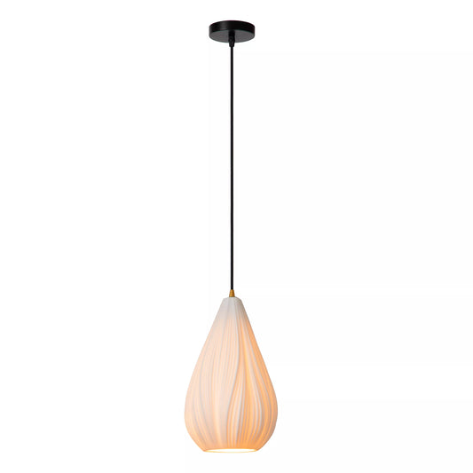 Lucide CINZIA - Pendant light - Ø 18,3 cm - 1xE27 - White