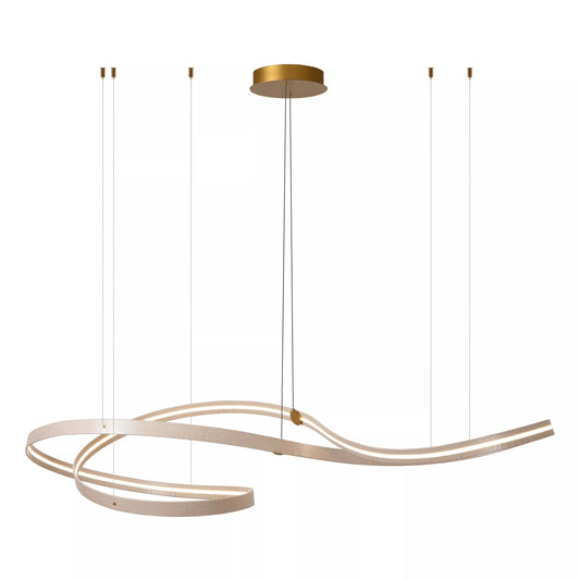 Lucide SLALOM - Pendant light - LED Dim. - CCT - 1x80W 2200K/4000K - Cream | Premium
