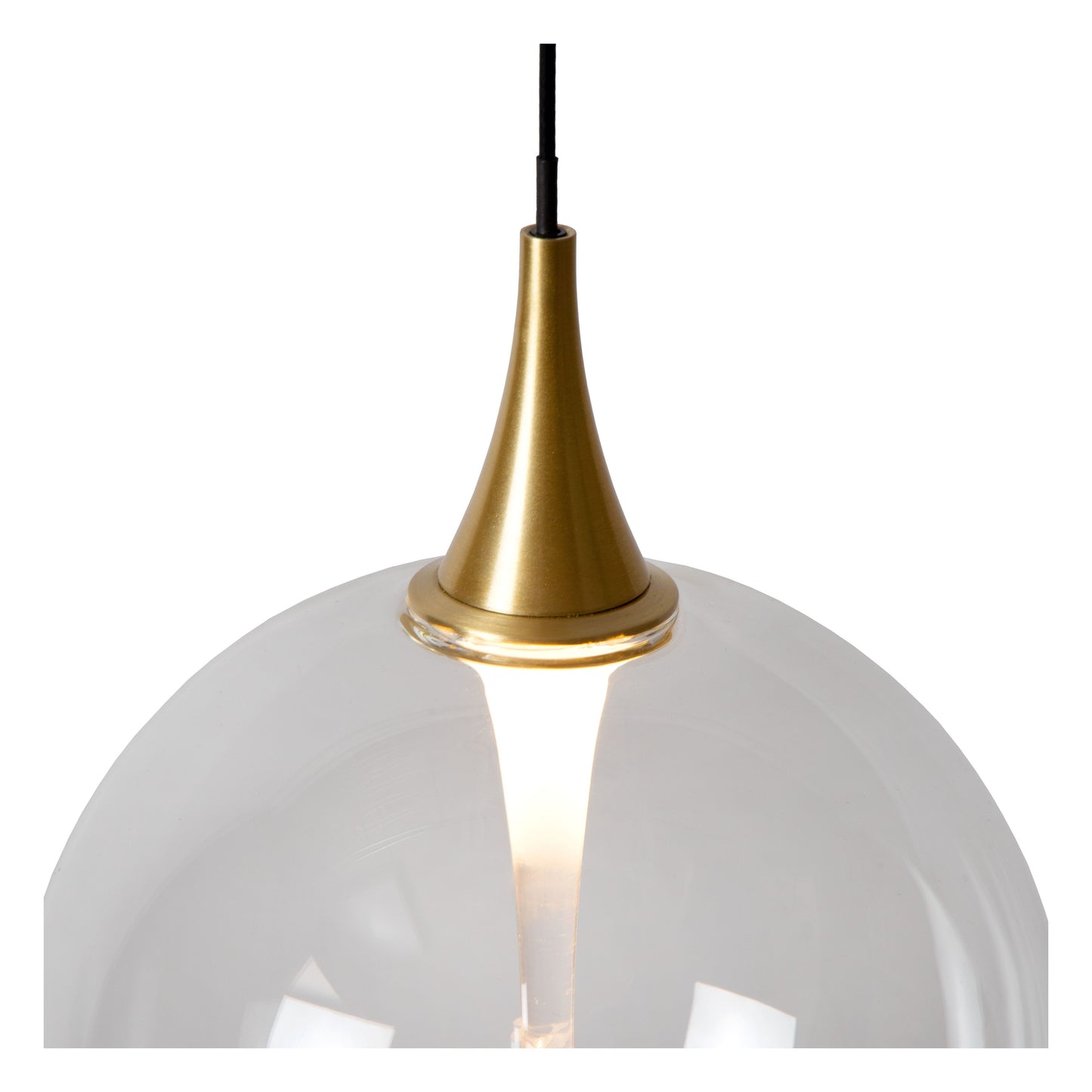 Lucide GISELA - Pendant light - Ø 16 cm - LED Dim. - 1x5W 2700K - Transparant