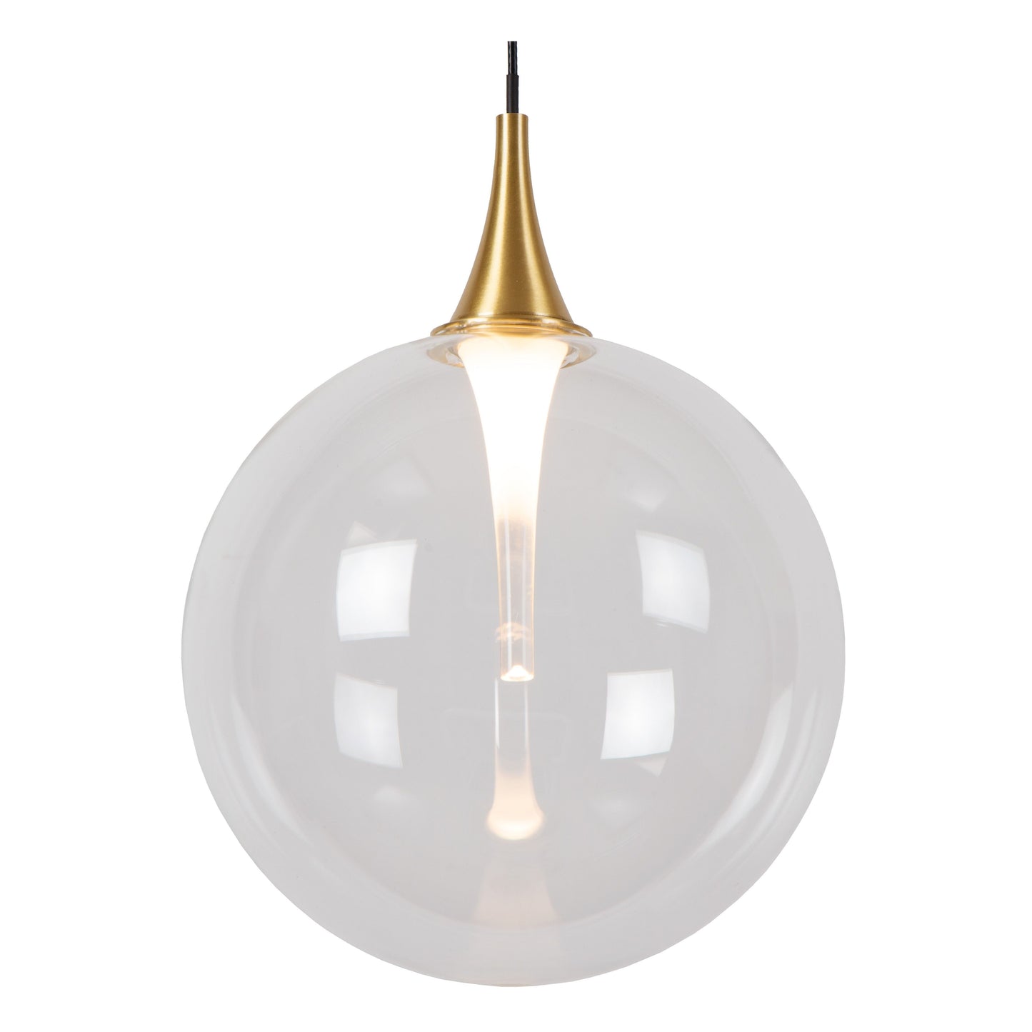 Lucide GISELA - Pendant light - Ø 16 cm - LED Dim. - 1x5W 2700K - Transparant