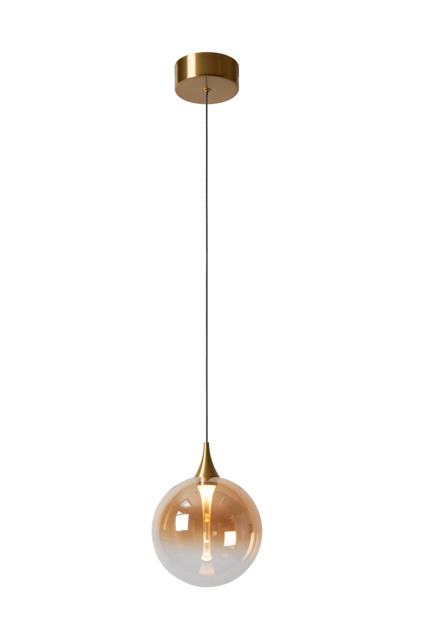 Lucide GISELA - Pendant light - Ø 16 cm - LED Dim. - 1x5W 2700K - Amber