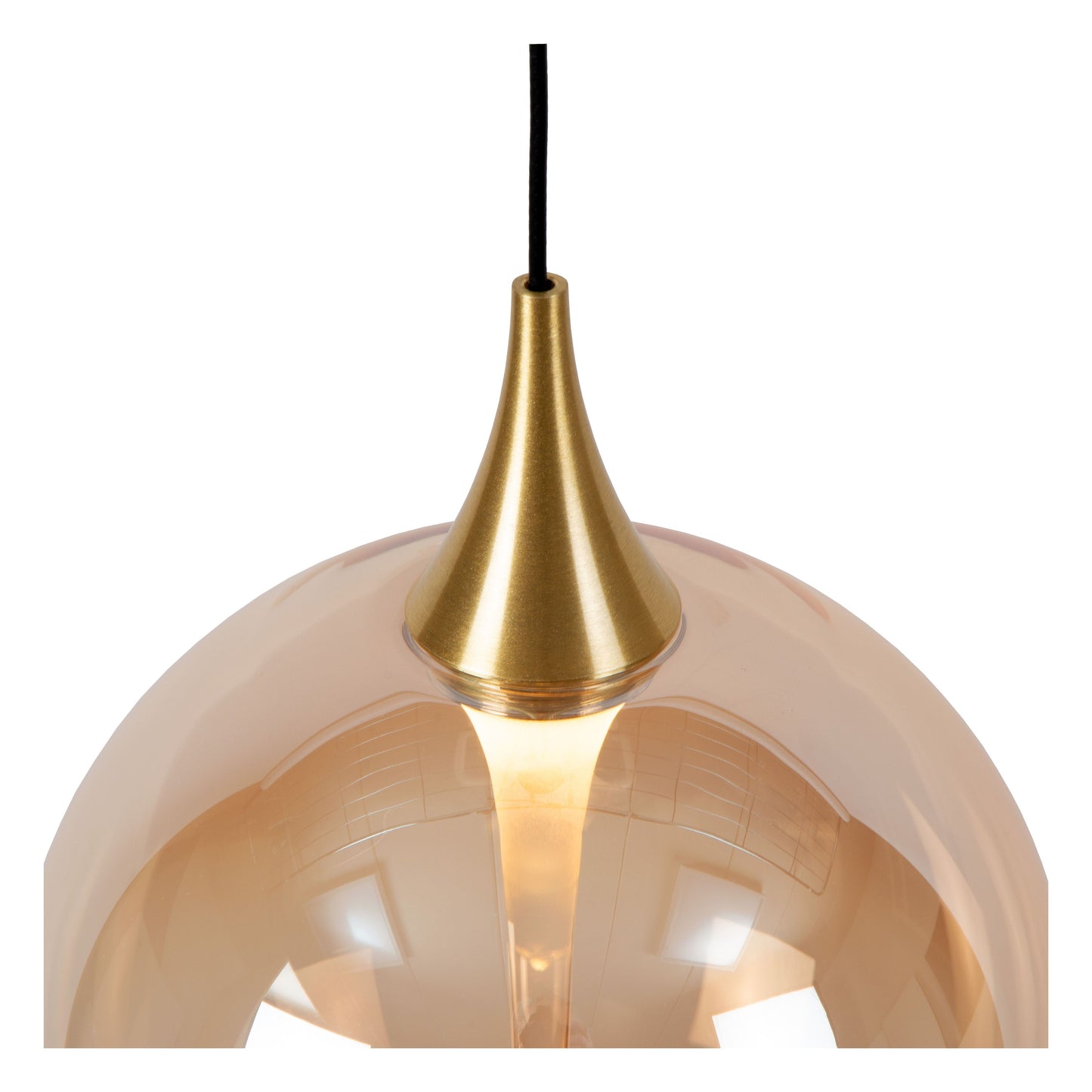 Lucide GISELA - Pendant light - Ø 16 cm - LED Dim. - 1x5W 2700K - Amber