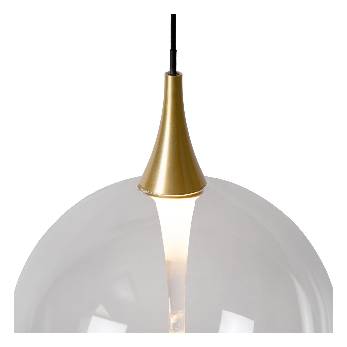 Lucide GISELA - Pendant light - Ø 36 cm - LED Dim. - 3x3,6W 2700K - Transparant