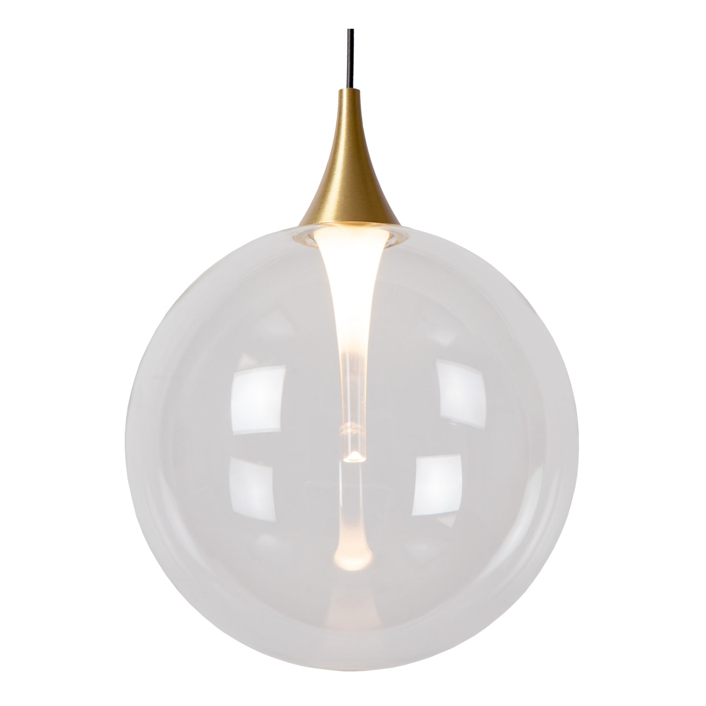 Lucide GISELA - Pendant light - Ø 36 cm - LED Dim. - 3x3,6W 2700K - Transparant