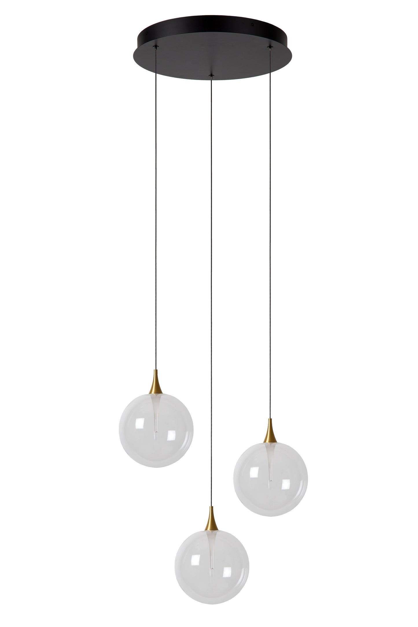 Lucide GISELA - Pendant light - Ø 36 cm - LED Dim. - 3x3,6W 2700K - Transparant