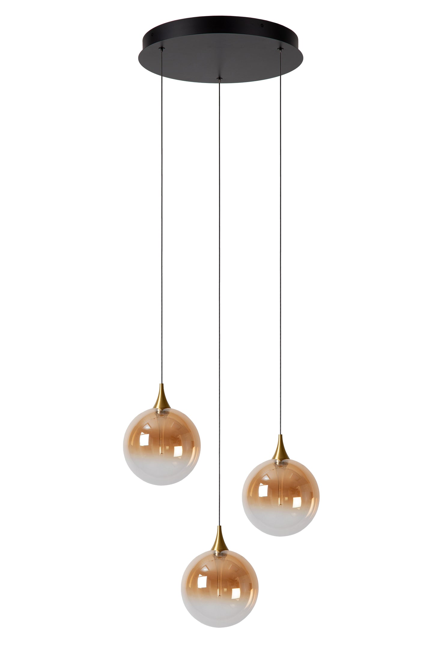 Lucide GISELA - Pendant light - Ø 36 cm - LED Dim. - 3x3,6W 2700K - Amber