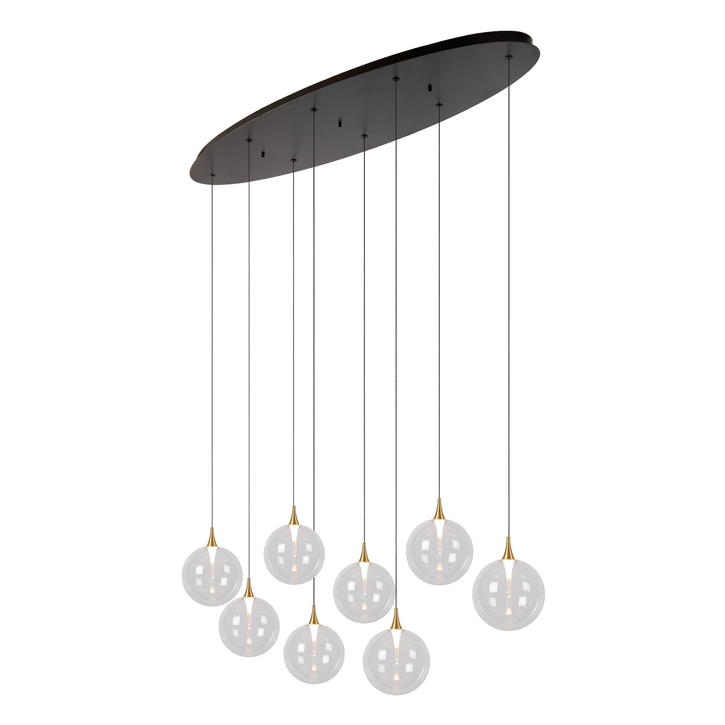 Lucide GISELA - Pendant light - LED Dim. - 8x3,9W 2700K - Transparant