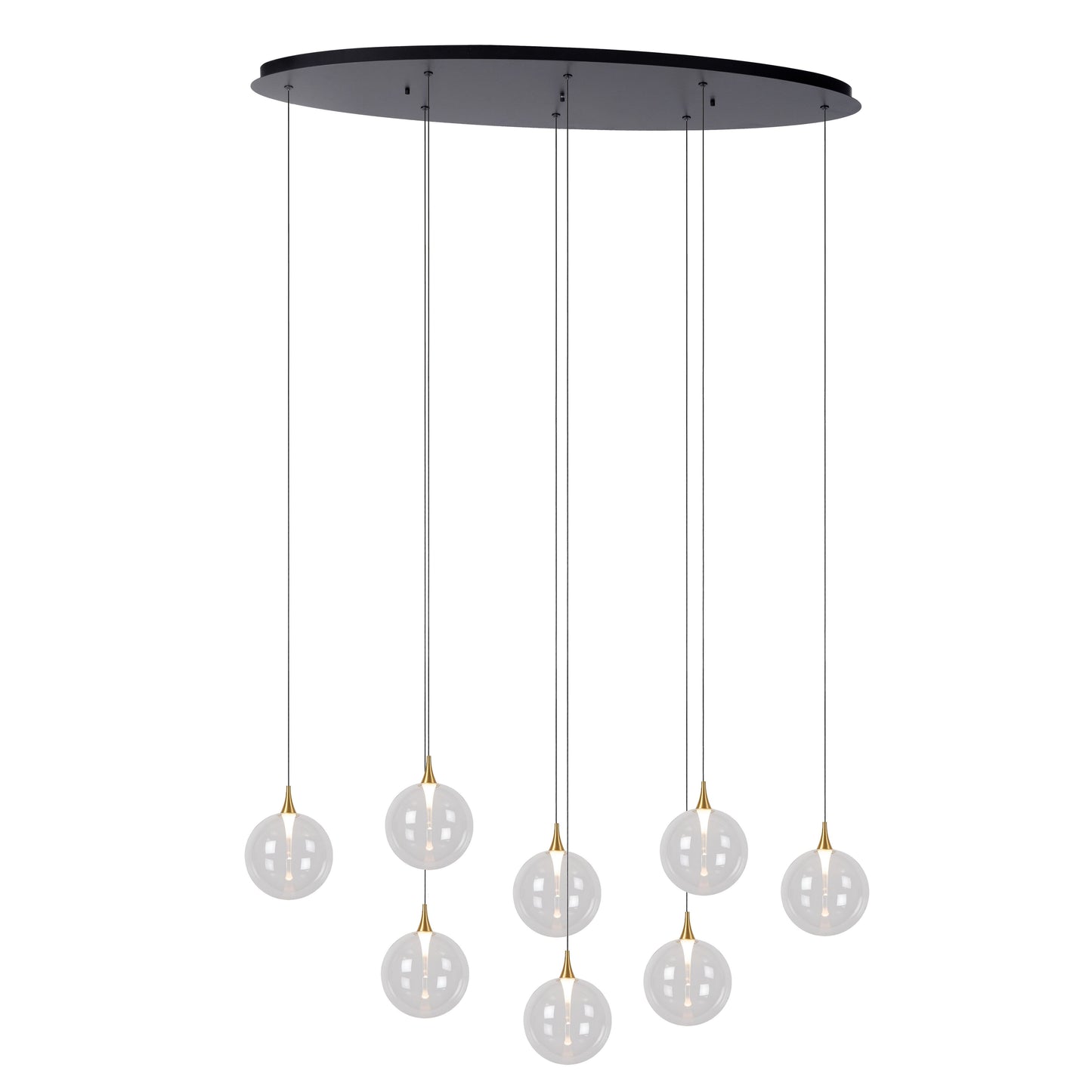 Lucide GISELA - Pendant light - LED Dim. - 8x3,9W 2700K - Transparant