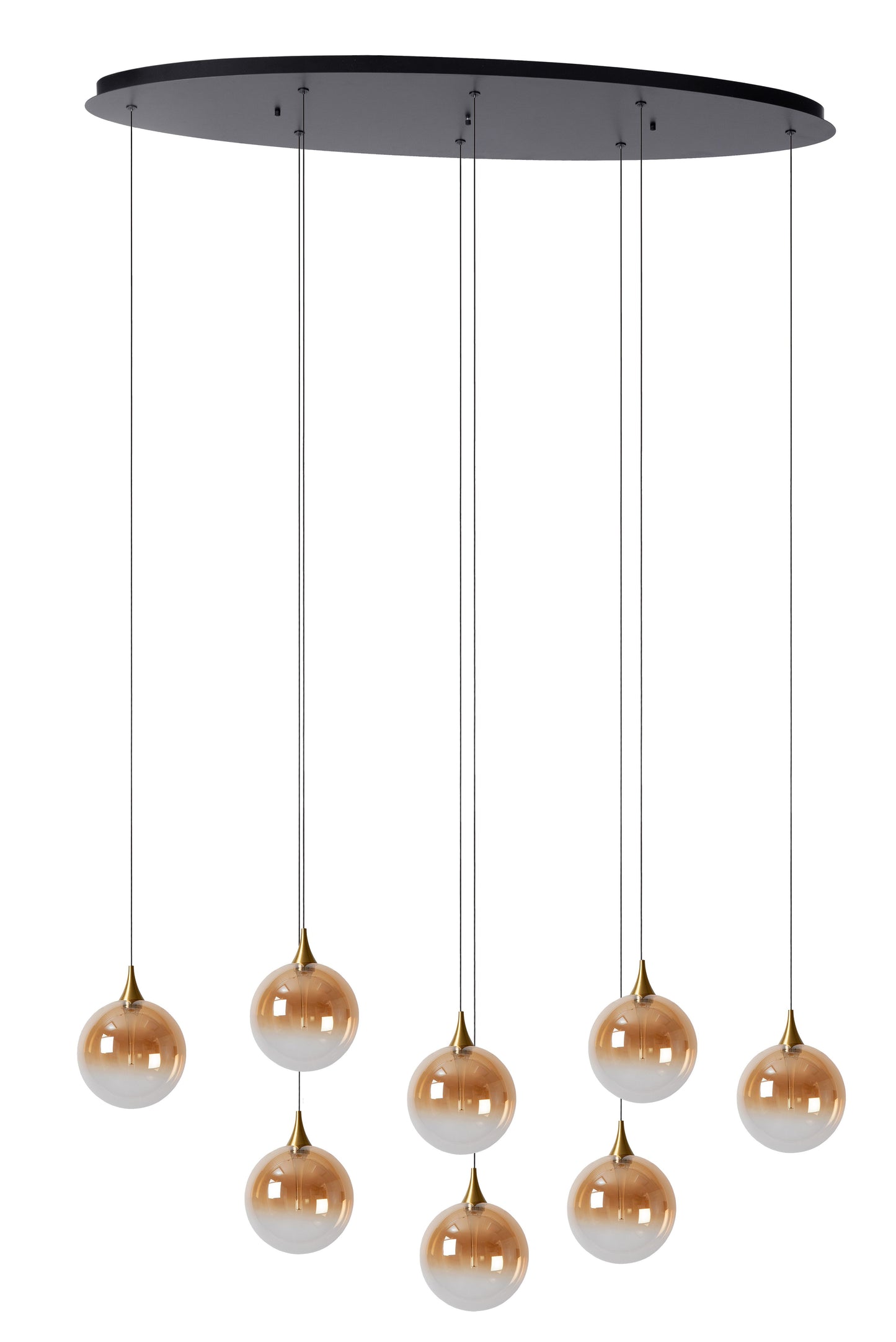 Lucide GISELA - Pendant light - LED Dim. - 8x3,9W 2700K - Amber