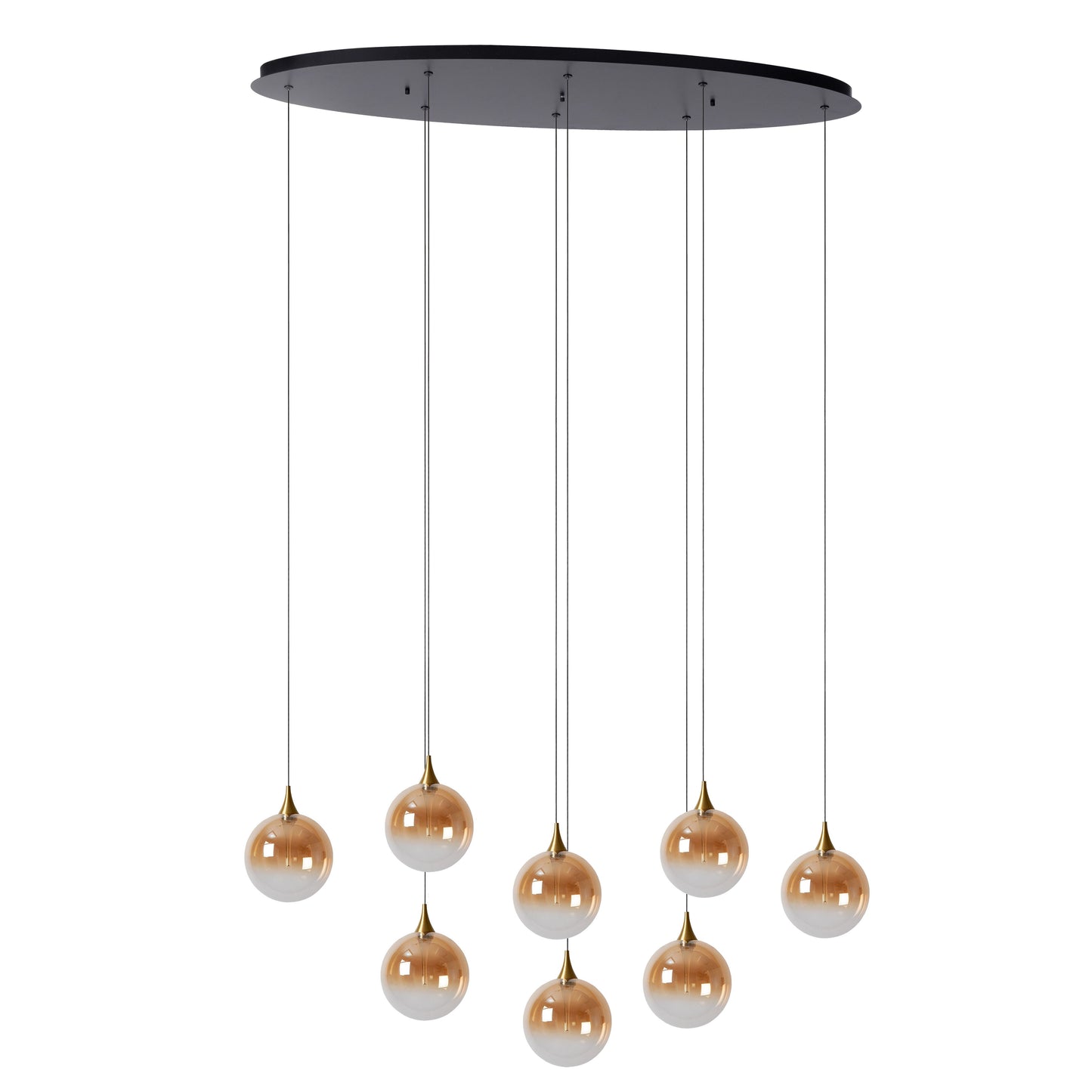 Lucide GISELA - Pendant light - LED Dim. - 8x3,9W 2700K - Amber