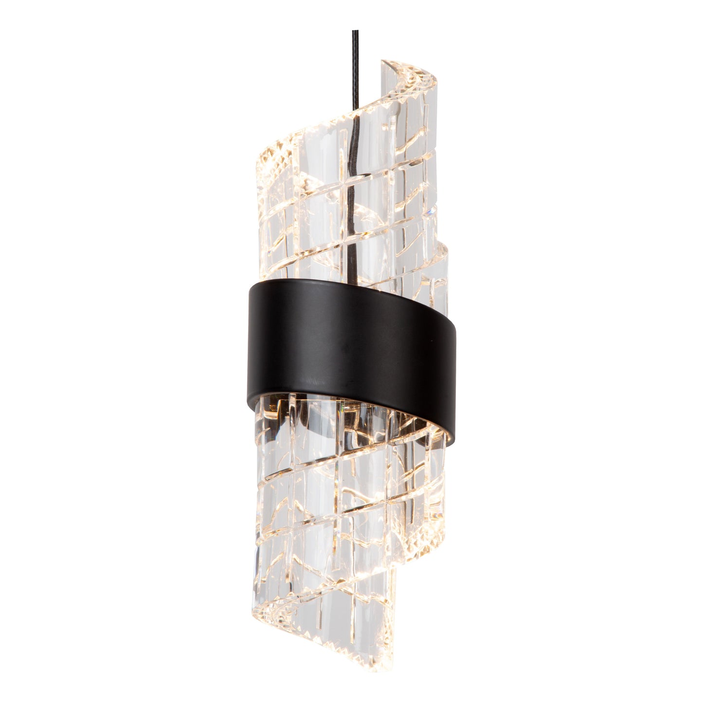 Lucide KLIGANDE - Pendant light - Ø 13 cm - LED - 1x9W 2700K - Black