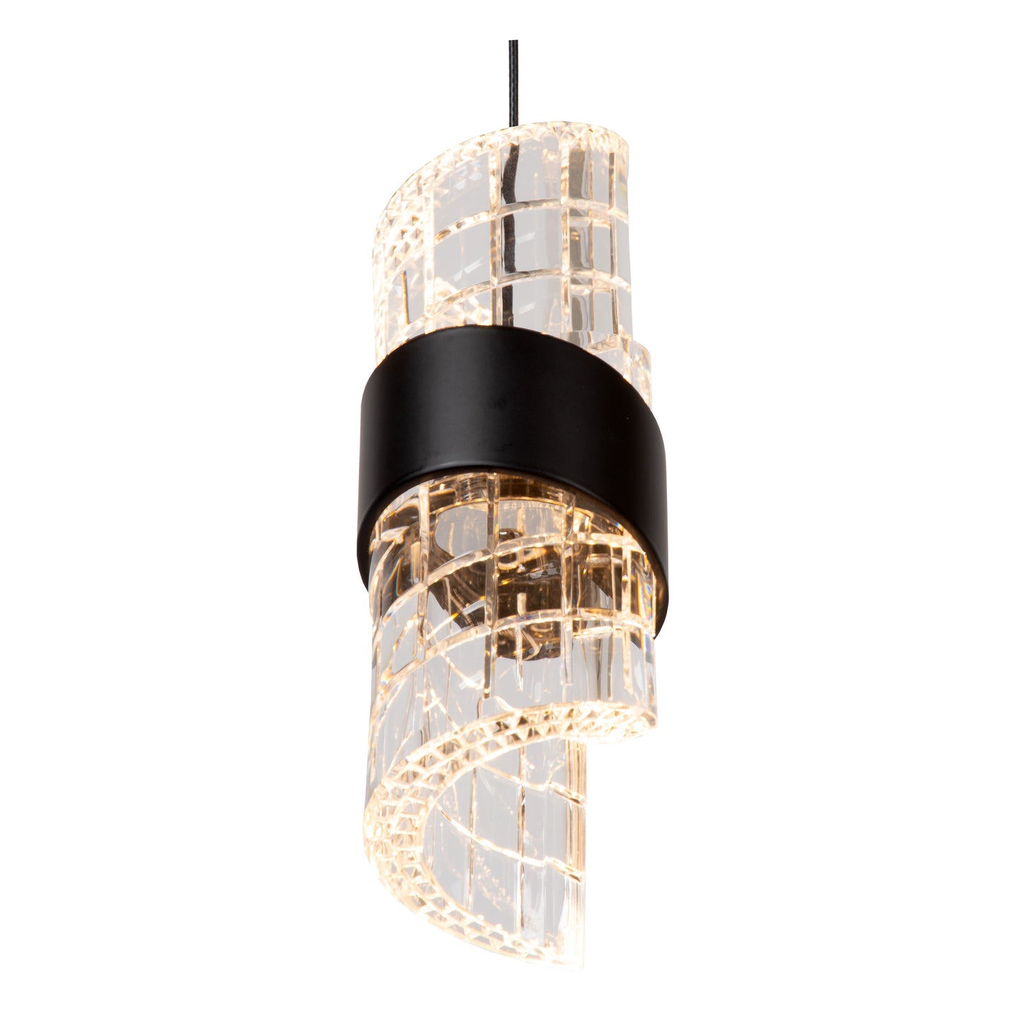 Lucide KLIGANDE - Pendant light - Ø 13 cm - LED - 1x9W 2700K - Black