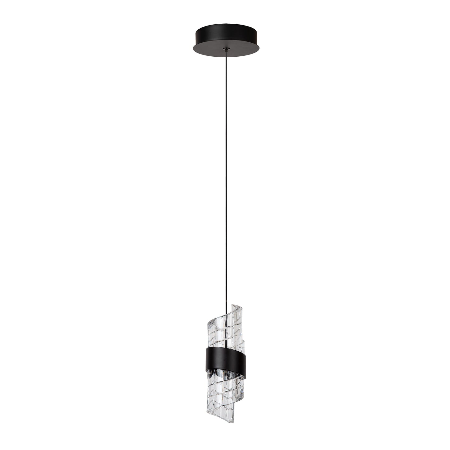 Lucide KLIGANDE - Pendant light - Ø 13 cm - LED - 1x9W 2700K - Black