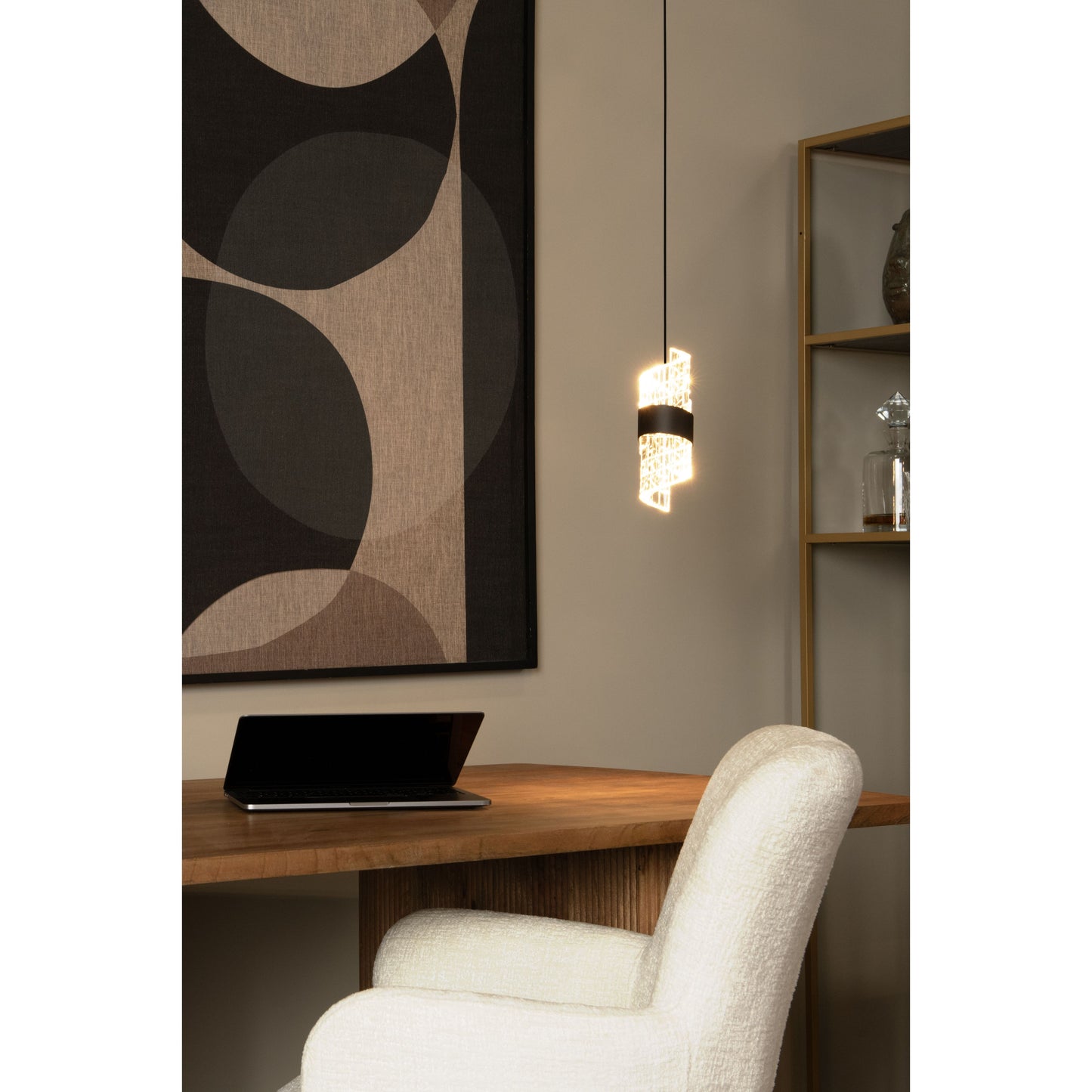 Lucide KLIGANDE - Pendant light - Ø 13 cm - LED - 1x9W 2700K - Black