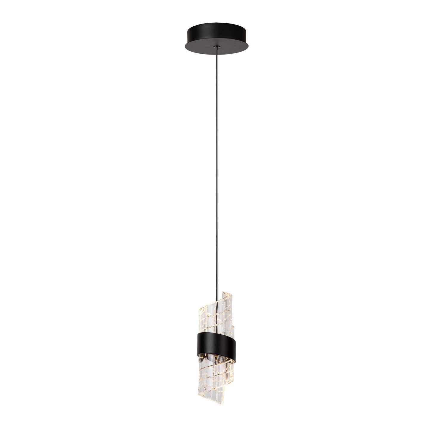 Lucide KLIGANDE - Pendant light - Ø 13 cm - LED - 1x9W 2700K - Black