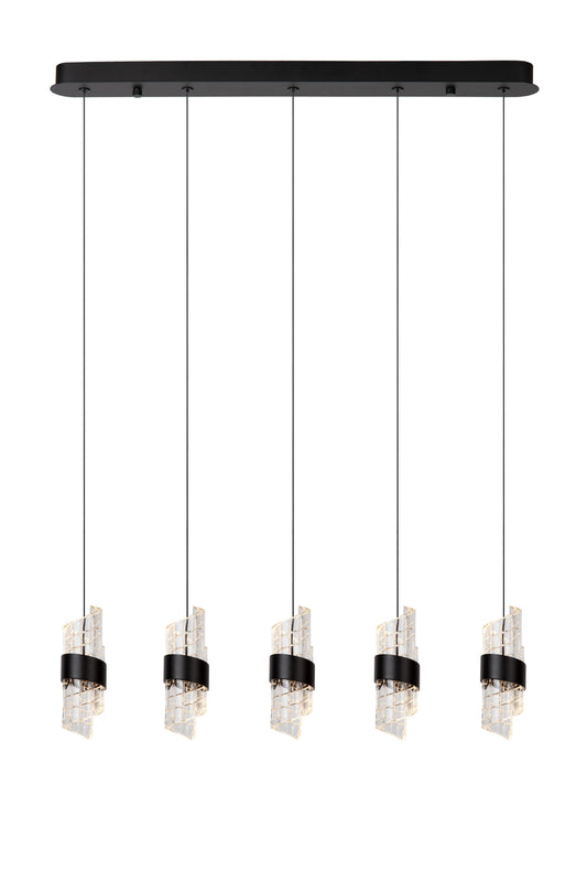 Lucide KLIGANDE - Pendant light - LED Dim. - 5x7,8W 2700K - Black