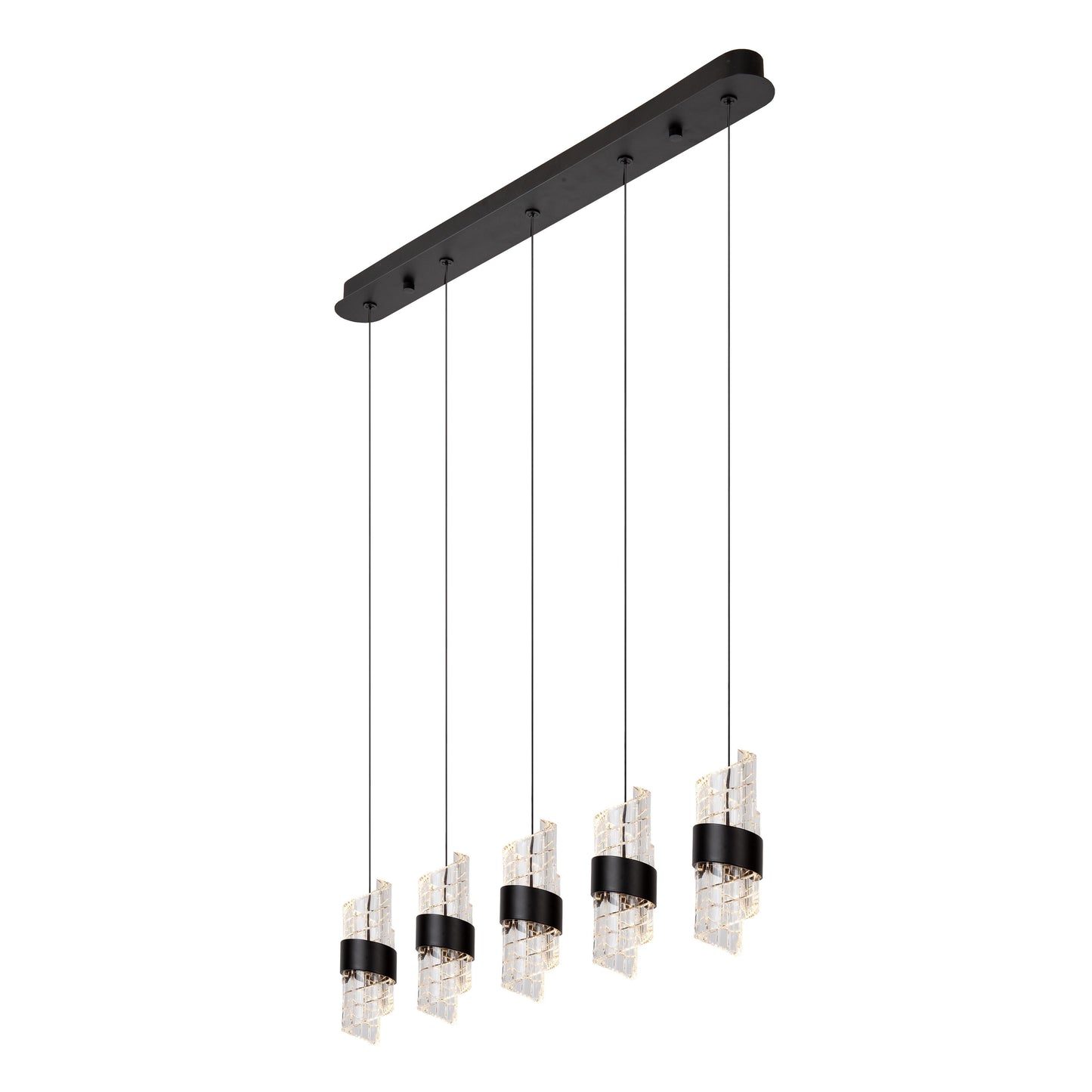 Lucide KLIGANDE - Pendant light - LED Dim. - 5x7,8W 2700K - Black